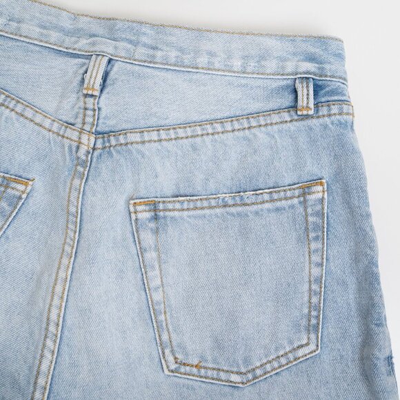 ✨ FRAME Denim Le Original Cutoff High Rise Jean Shorts Blue Light Wash Gregory - Picture 10 of 12